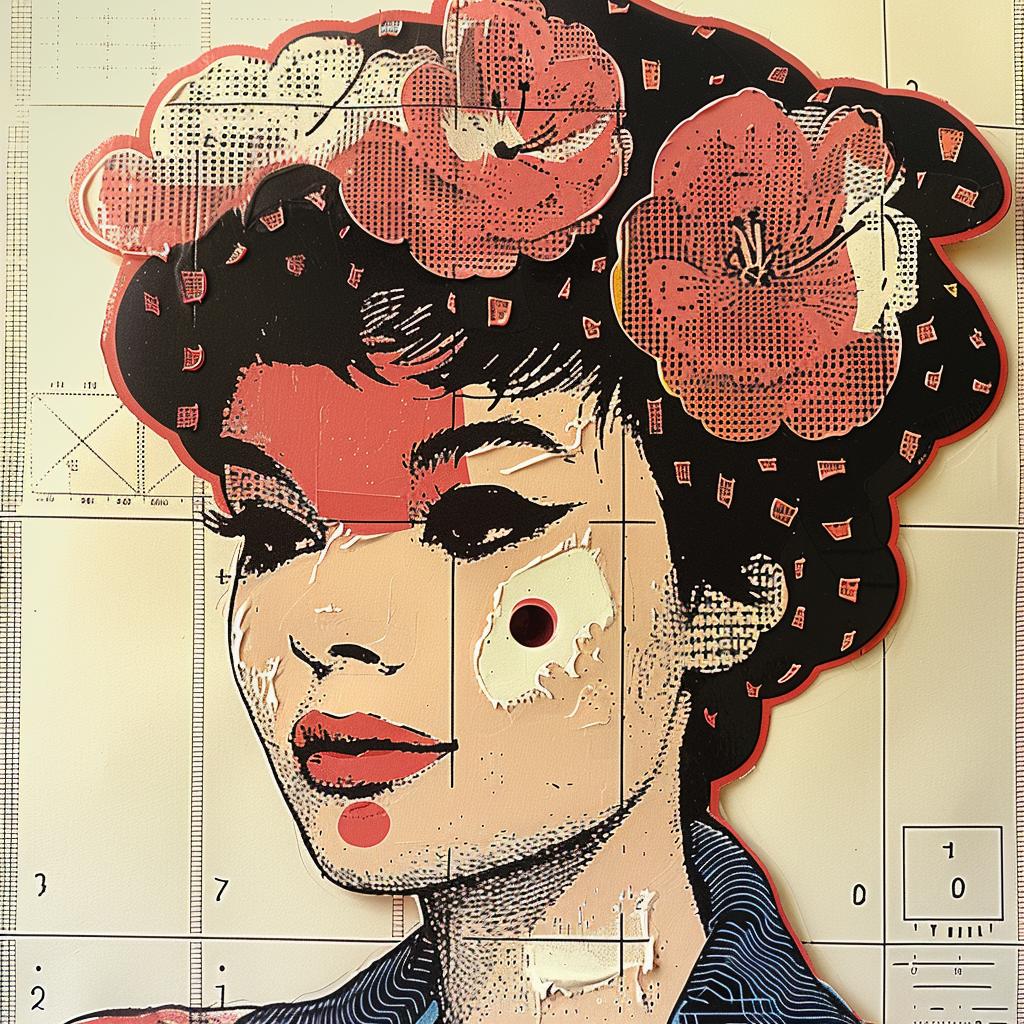 woman  flowers  hair  wall  flowerpunk  vibrant  urban  feminine  portrait  art 963301