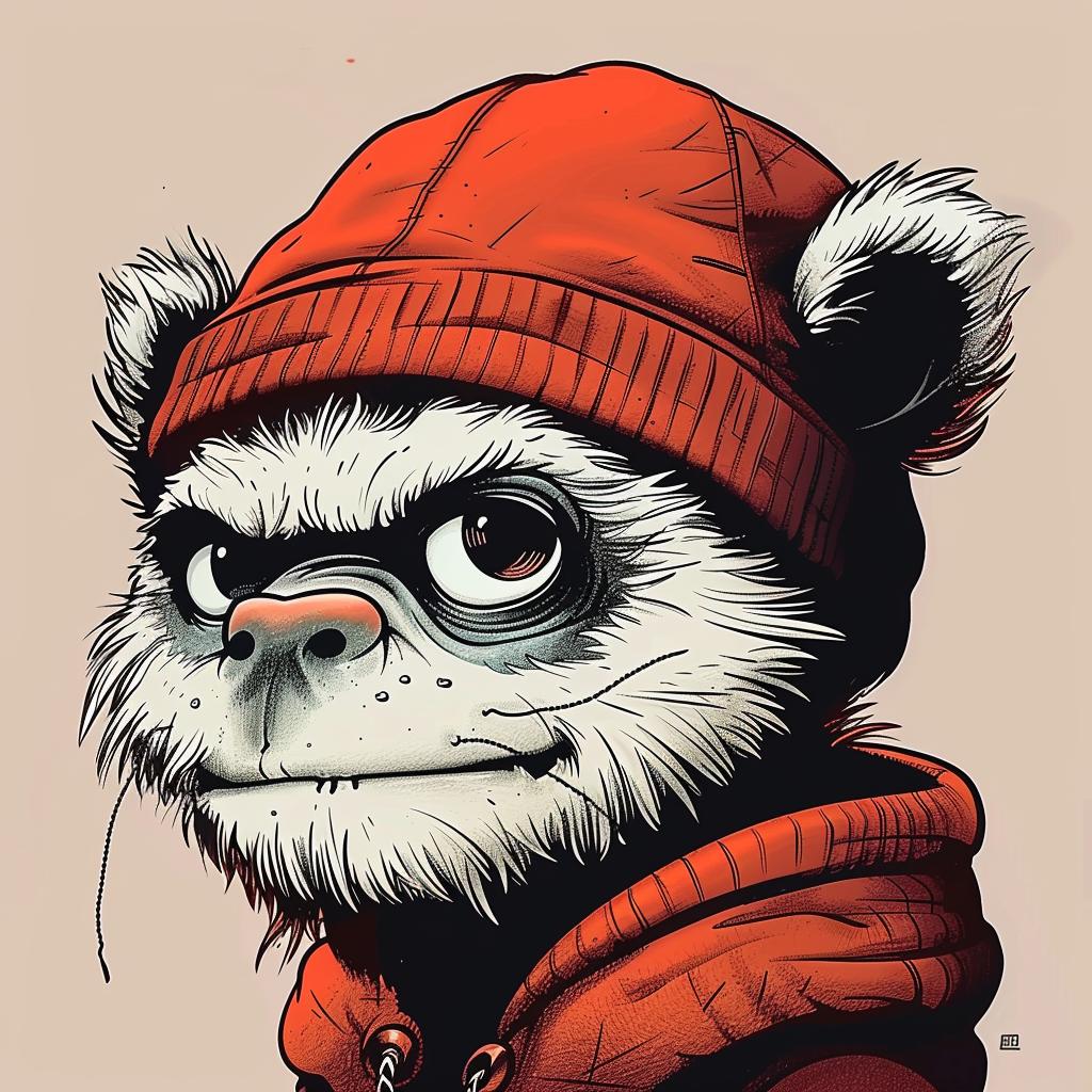 bear  red  jacket  cartoon  aggressive  streetwise  animal  minimal  culture  illustration 959218