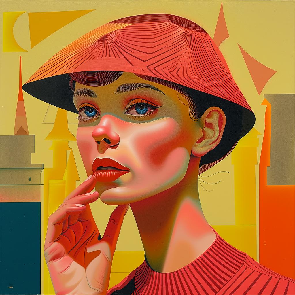 woman  hat  red  sweater  portrait  fashion  style  smile  accessory  art 966083