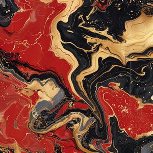 abstract  painting  marbling  red  black  gold  fluid  modern  texture  colorful 1075895