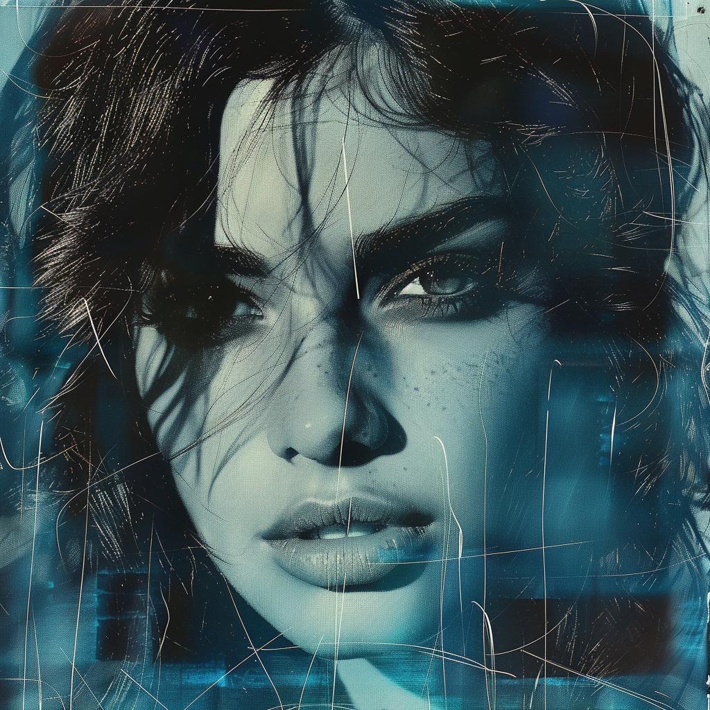 portrait  woman  glossy  photography  blue  artistic  expression  painting  beauty  vibrant 923695
