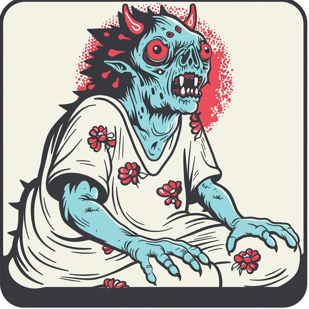album  surreal  collage  demon  cartoon  red  hyper-realistic  Toshio  Saeki  Todd 942226