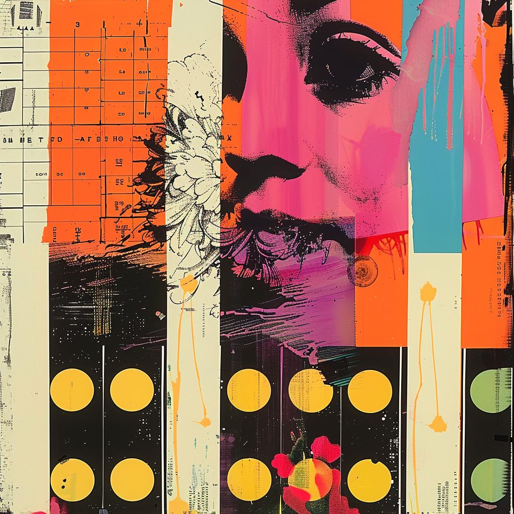 woman  face  clock  painting  abstract  impressionism  graphic  art  collage  Dan 968192