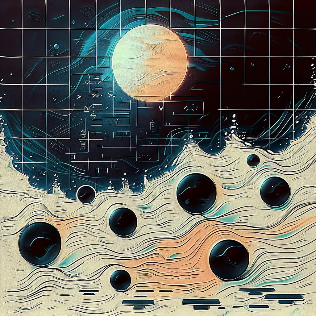moon  waves  digital  illustration  night  tranquility  ocean  dreamy  calm  watery 916217