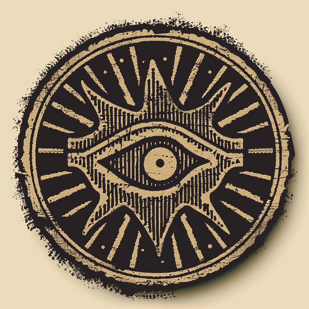 provocative  symmetrical  badge  design  introspective  naturalistic  spiritual  terror  dark  arts 932393