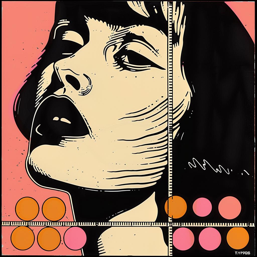 album  cover  female  portrait  circle  punk  abstract  impasto  colorful  imperfect 963374
