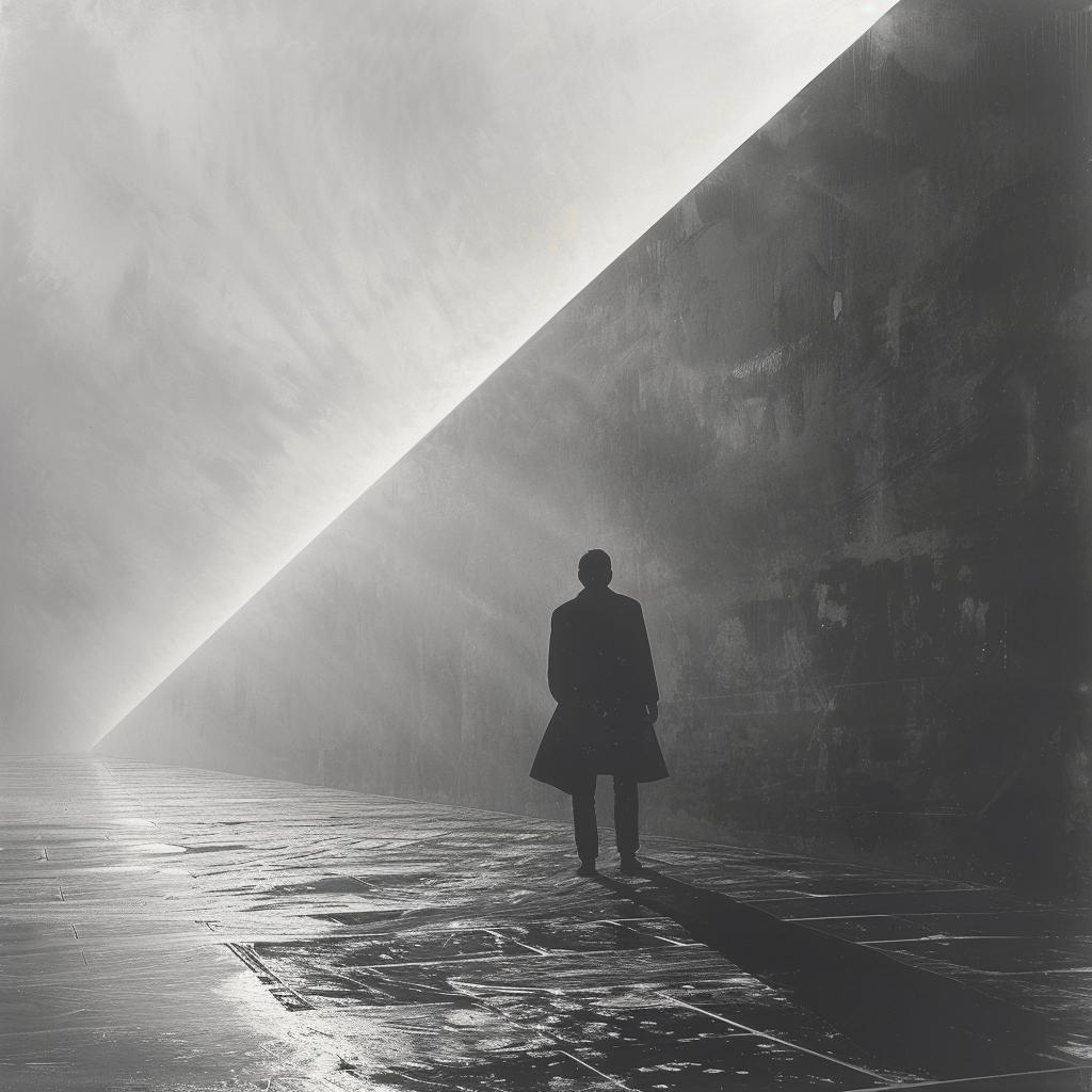 monochromatic  surreal  lifestyle  NYC  cyborg  focus  lighting  glow  volumetric  horror 1032266