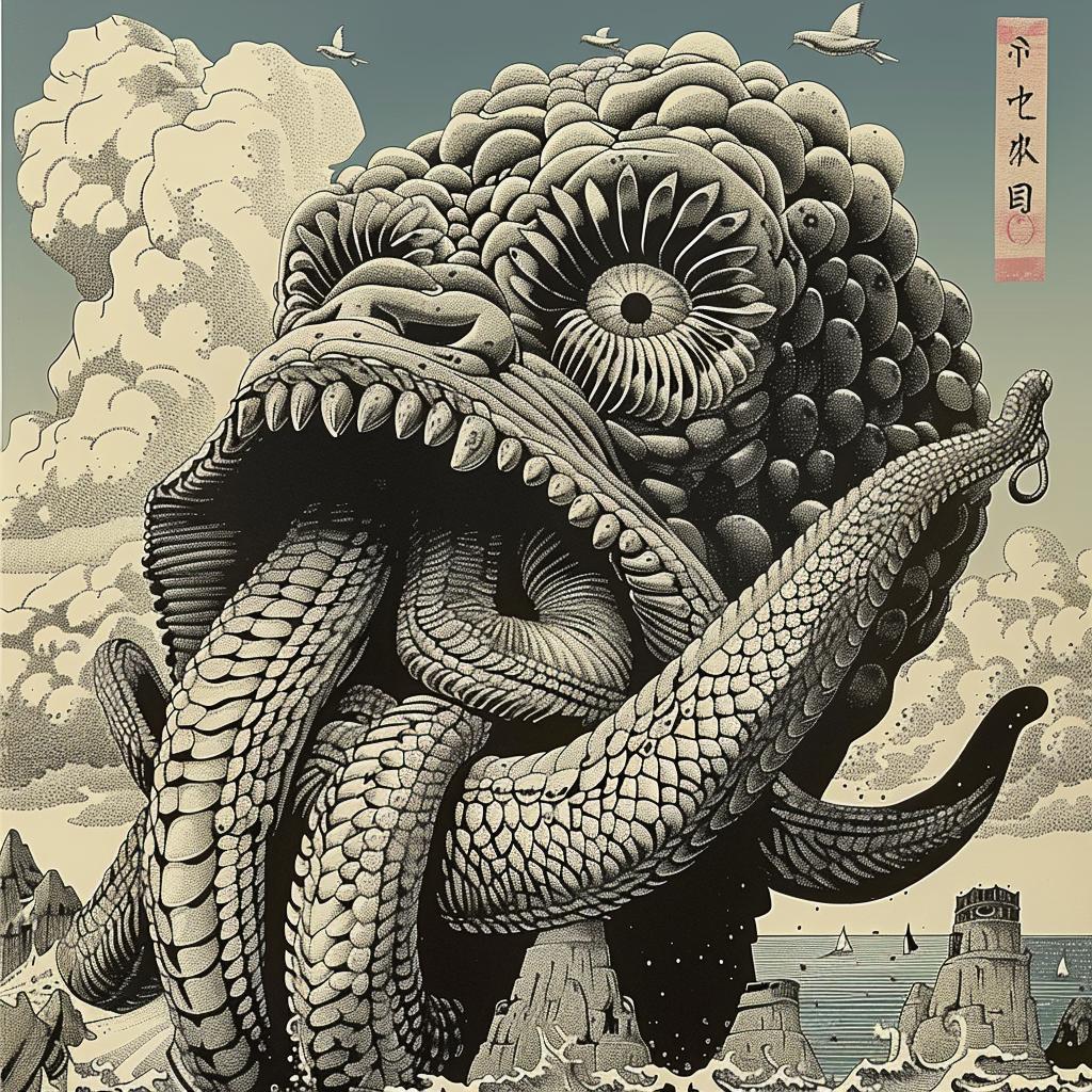 octopus  asia  painting  art  creature  large  japanese  illustration  design  unique 945909