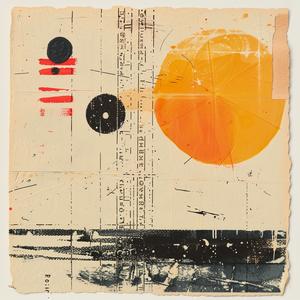 minimalist  risography  ElLissitzky  encaustic  orange  black  collage  abstract  joy  contemporary 1062293