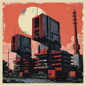 poster  game  buildings  red  sky  simon  stalenhag  illustration  art  design 1079380