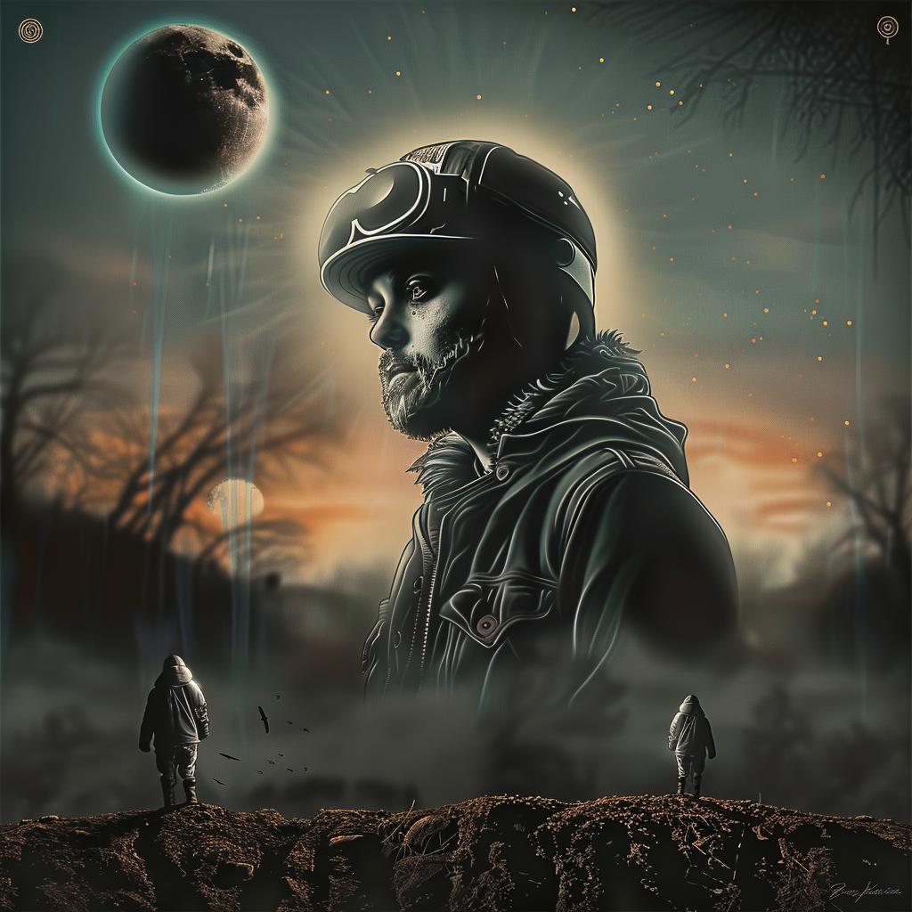 moon  man  standing  background  photography  atmospheric  landscape  nature  award-winning  photo 1028586