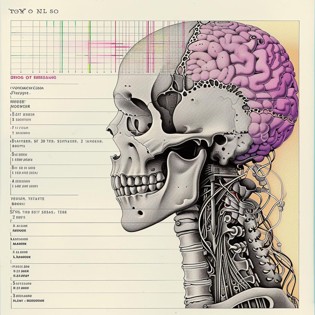 skull  brain  psychedelic  art  silhouette  detailed  Kandinsky  robot  bokeh  abstract 916137