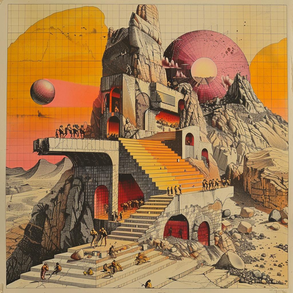 ألبوم أشخاص مستقبليون، جهاز عرض، فوضى، رسم توضيحي، عمل فني صامت، دادا 1035532