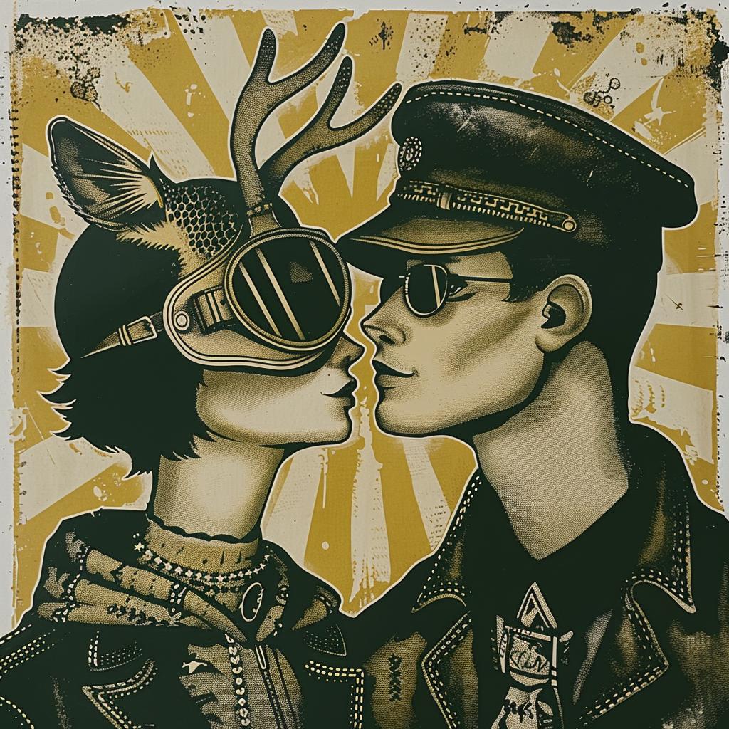 poster  couple  kissing  field  romance  love  nature  illustration  artwork  relationship 949893