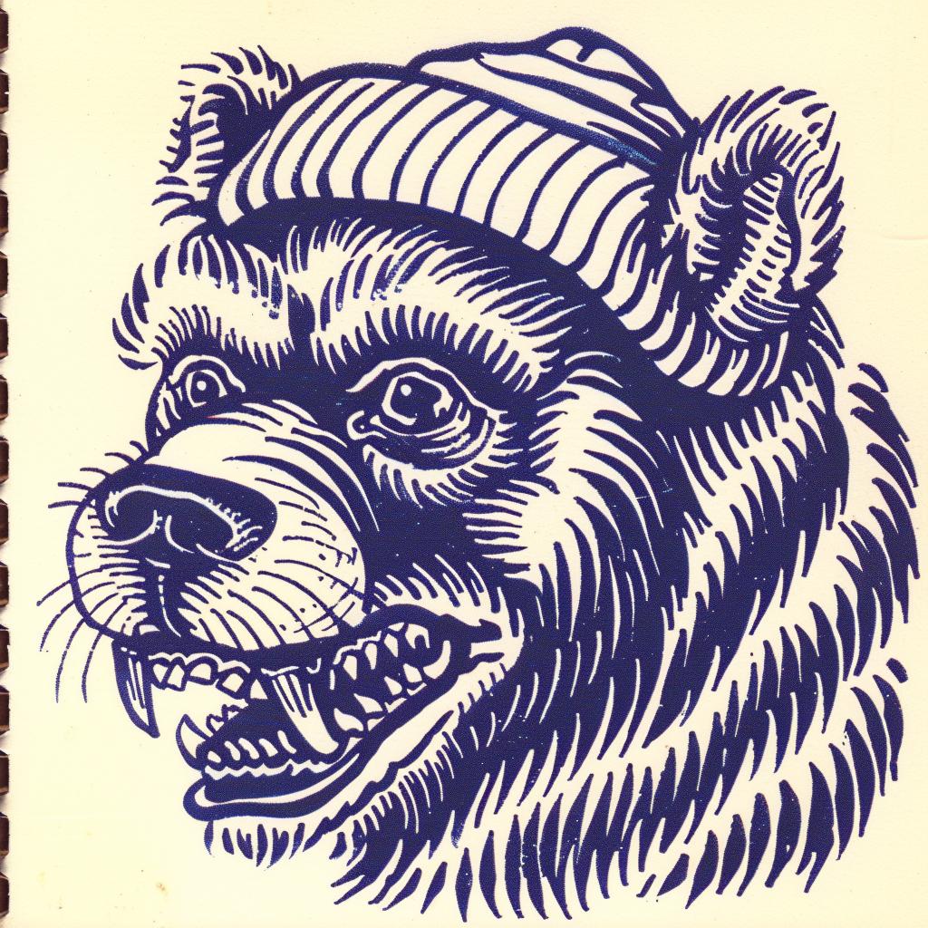 drawing  bear  hat  streetwise  aggressive  character  animal  minimal  urban  illustration 959505