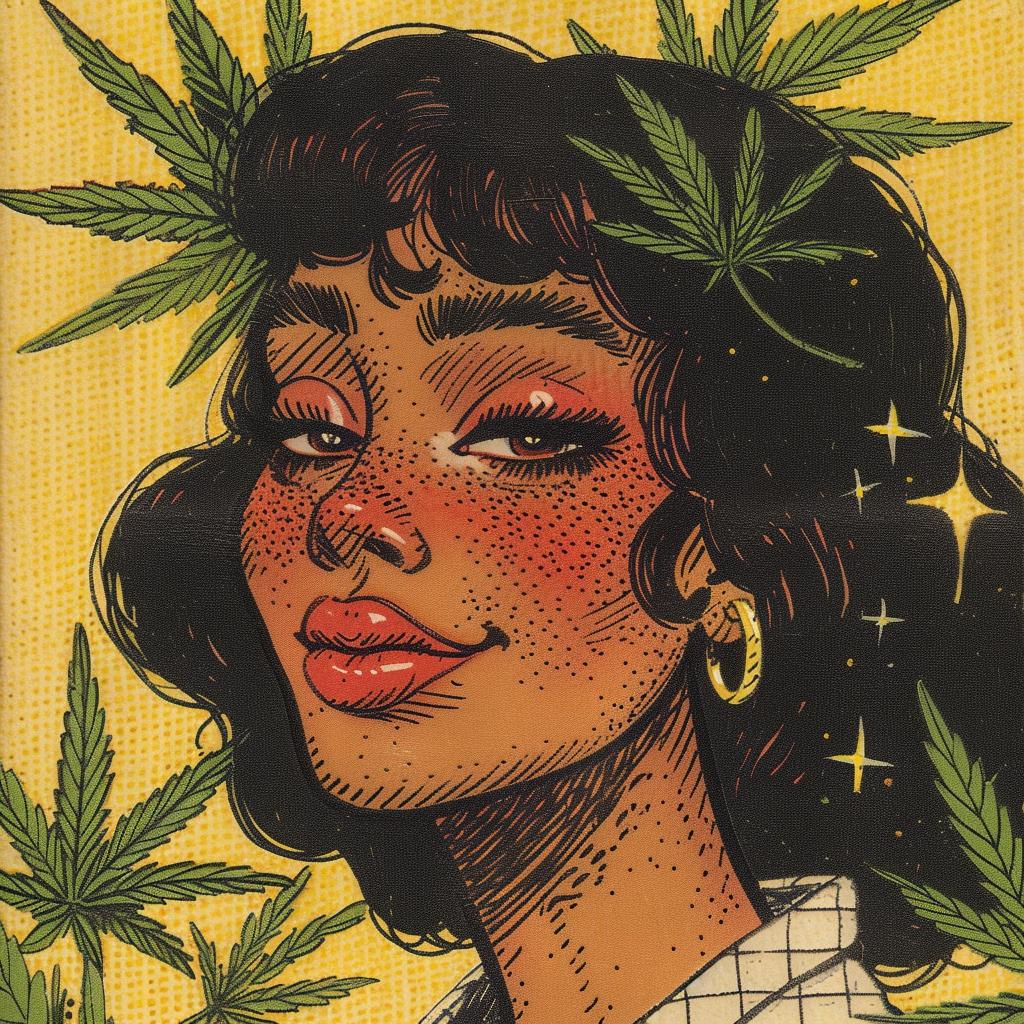 cannabis  packaging  woman  African-American  beautiful  skin  marijuana  leaves  artwork  design 917613