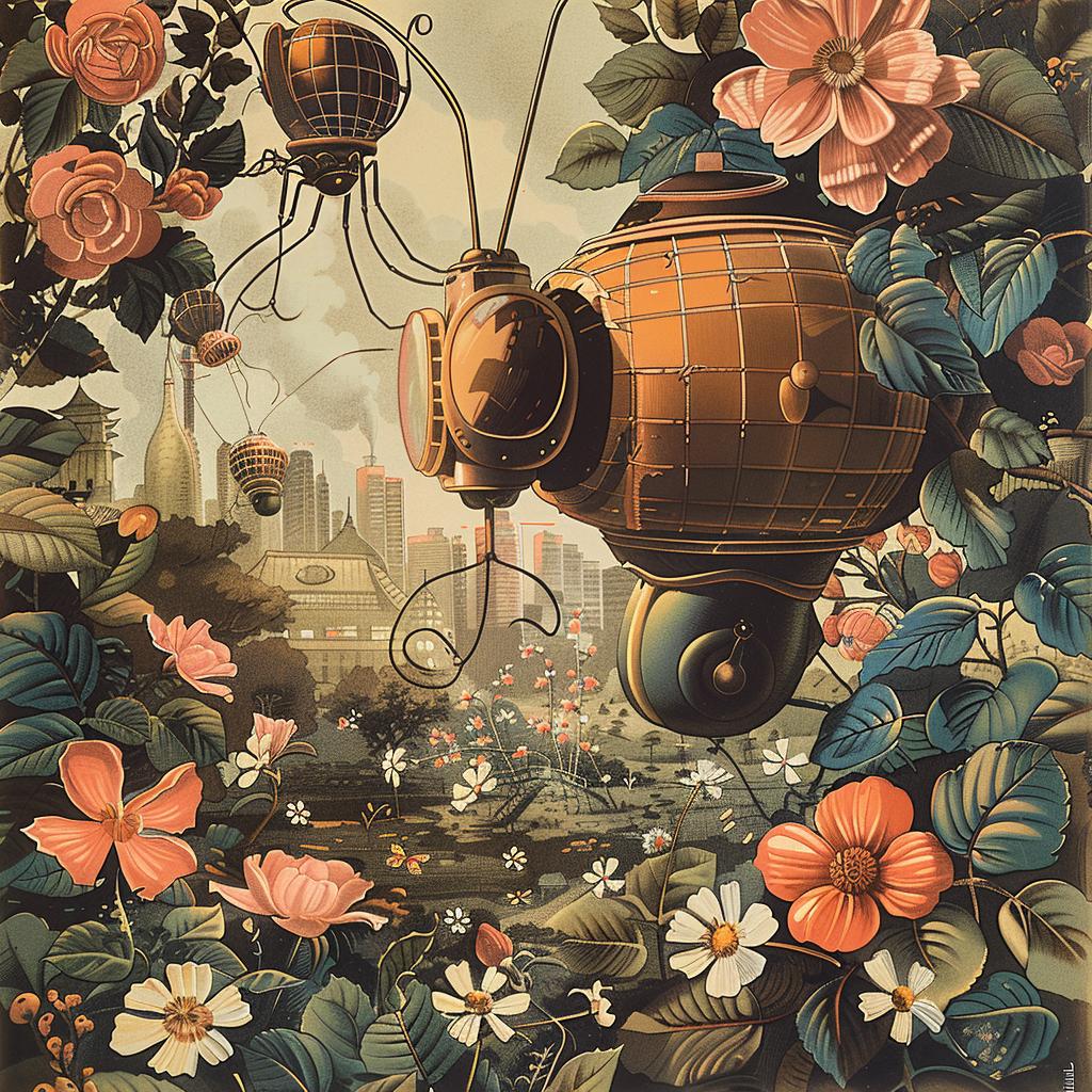chromolithography  city  flowers  landscape  nature  vibrant  artwork  illustration  scenic  colorful 1036113
