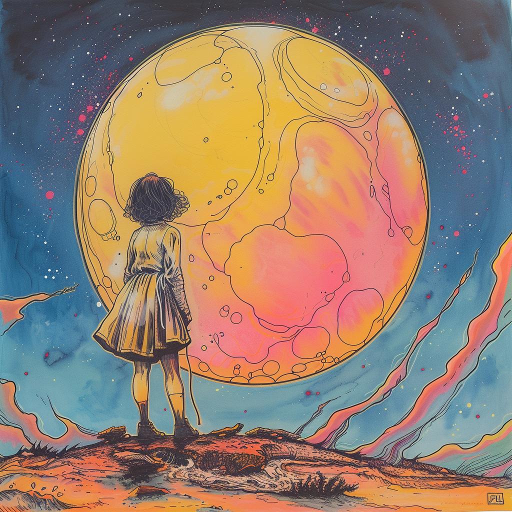moon  harsh  mistress  surreal  book  illustration  whimsical  night  quint  dreamlike 929946