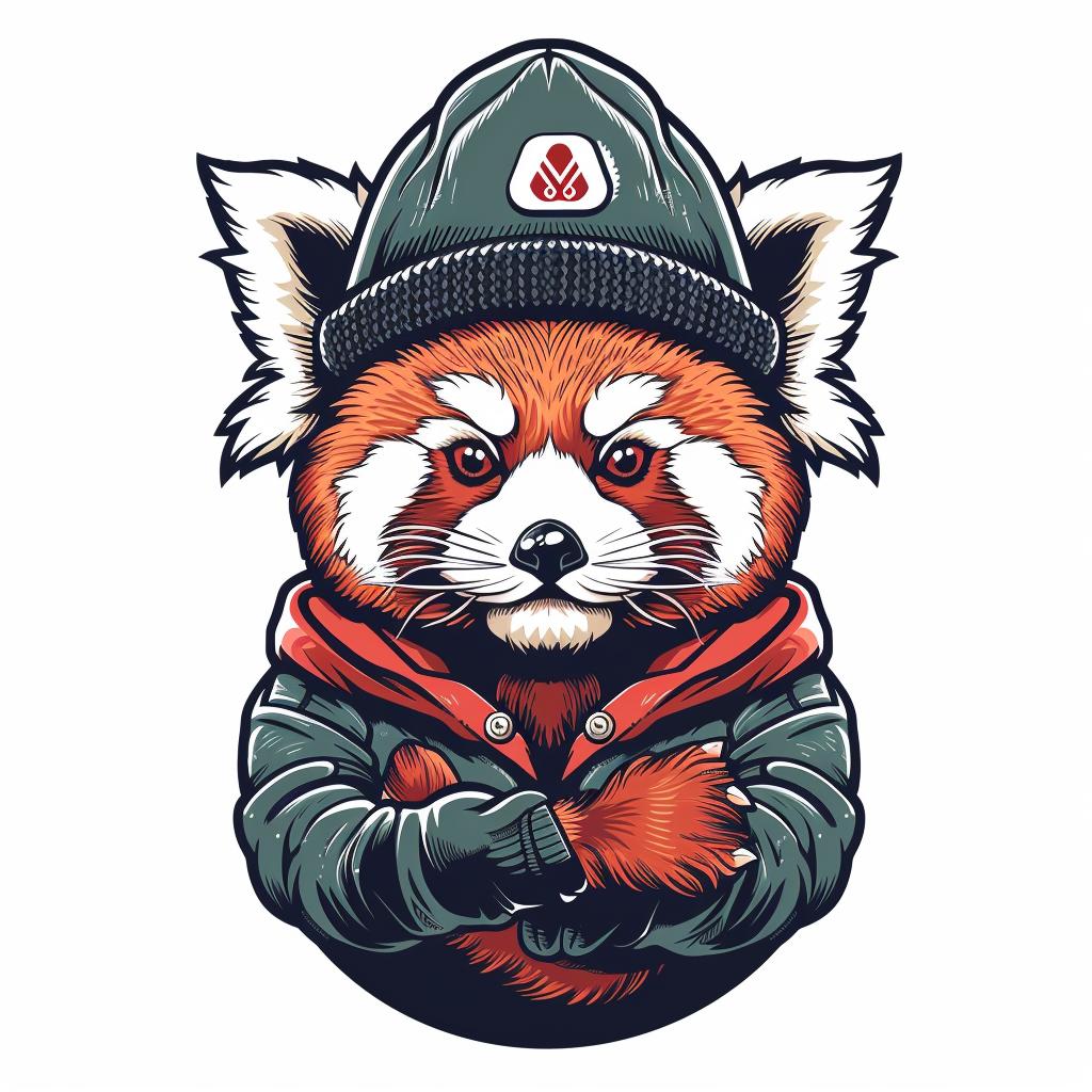 red  panda  cute  baby  beret  street  culture  minimal  adorable  anthropomorphic 958605