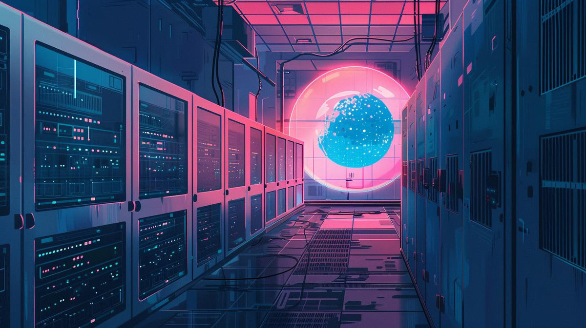 illustration  futuristic  computer  glowing  orb  design  children  playful  modern  digital 1028863