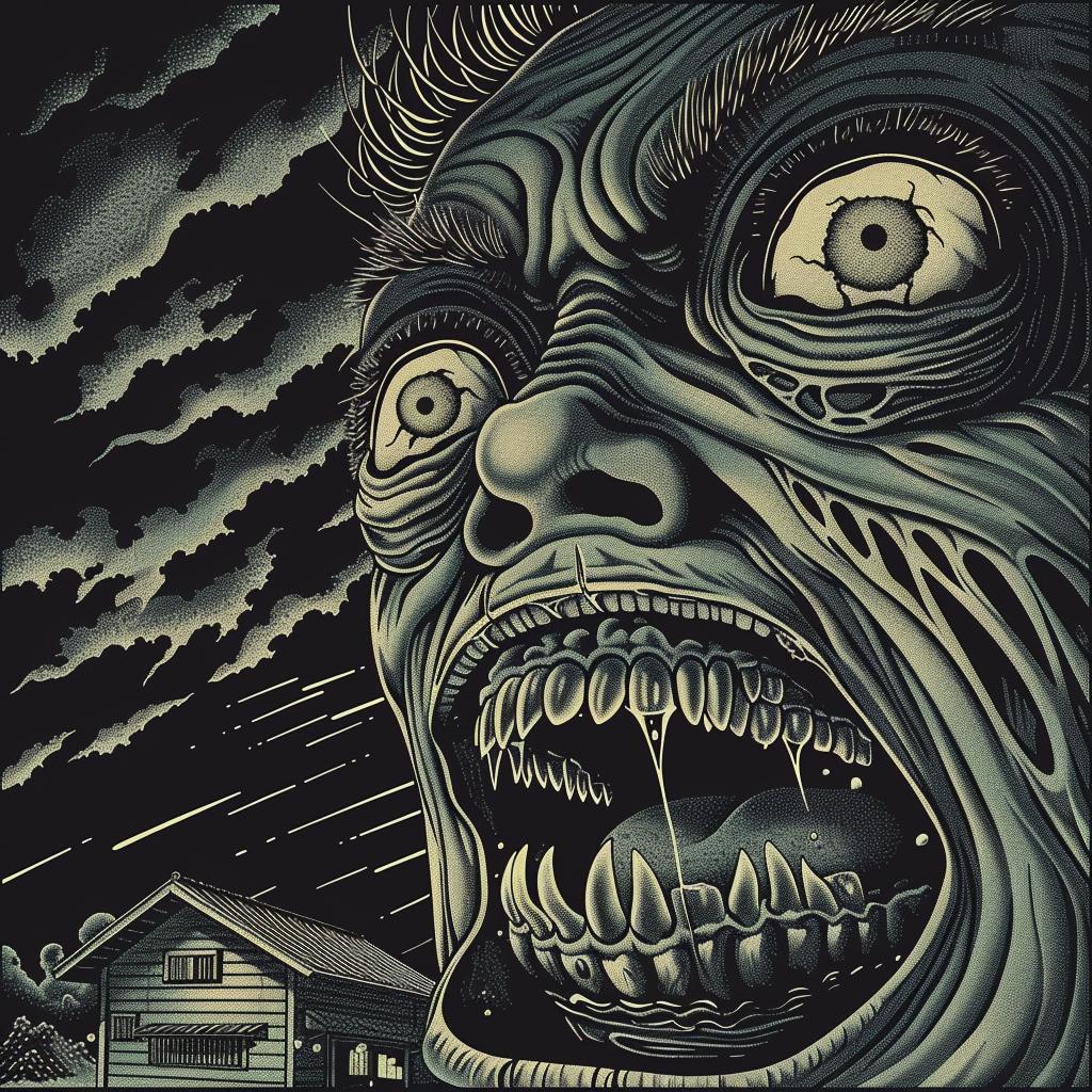 album  art  abstract  minimal  vintage  horror  iconic  illustration  dark  mood 947084