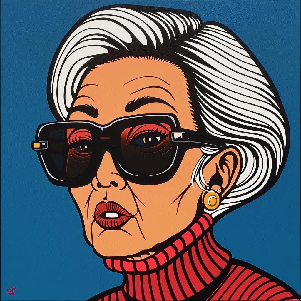 portrait  woman  asian-american  light  brown  skin  sunglasses  elderly  fashion  art 972366