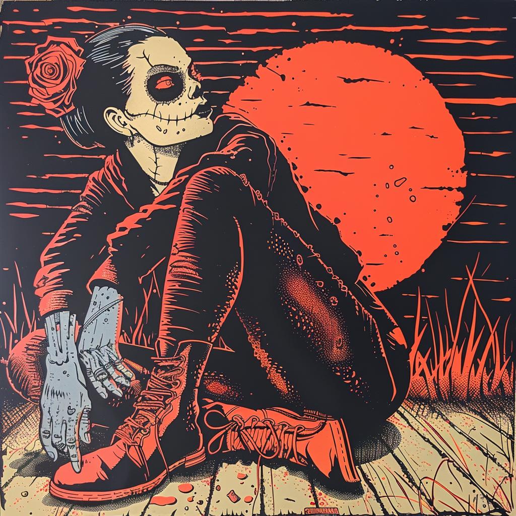 Day  of  the  Dead  poster  dark  spiritual  naturalistic  art  illustration 925784