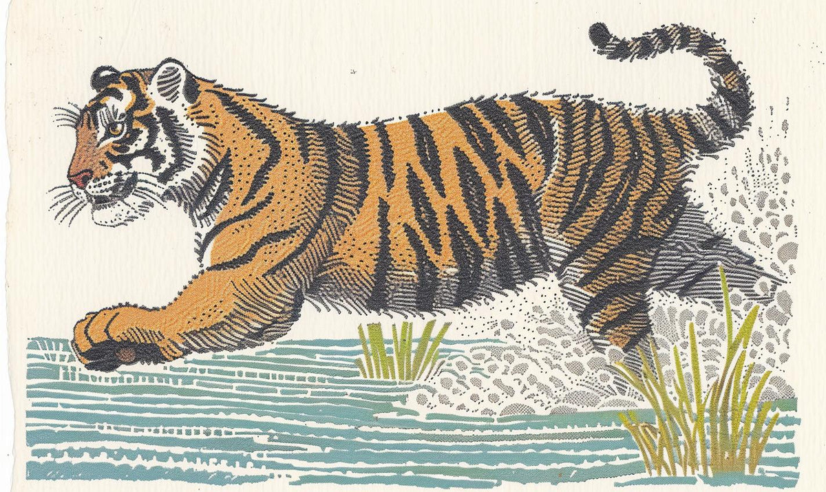tiger  running  river  action  wildlife  motion  water  outdoors  dynamic  feline 961011