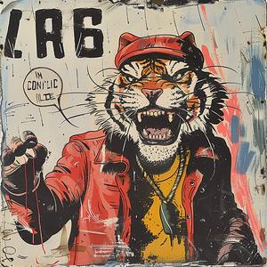 tiger  red  jacket  hat  animal  playful  whimsical  illustration  colorful  art 1079297