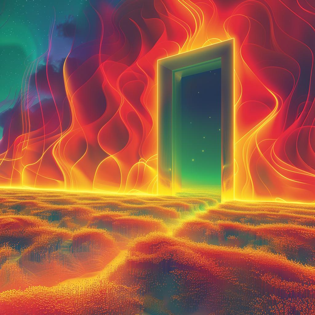 lifestyle  cyborg  surreal  door  field  sky  orange  blue  natural  art 963051
