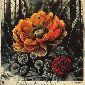 flower  bird  chromolithography  painting  nature  art  colorful  floral  medium  illustration 1047931