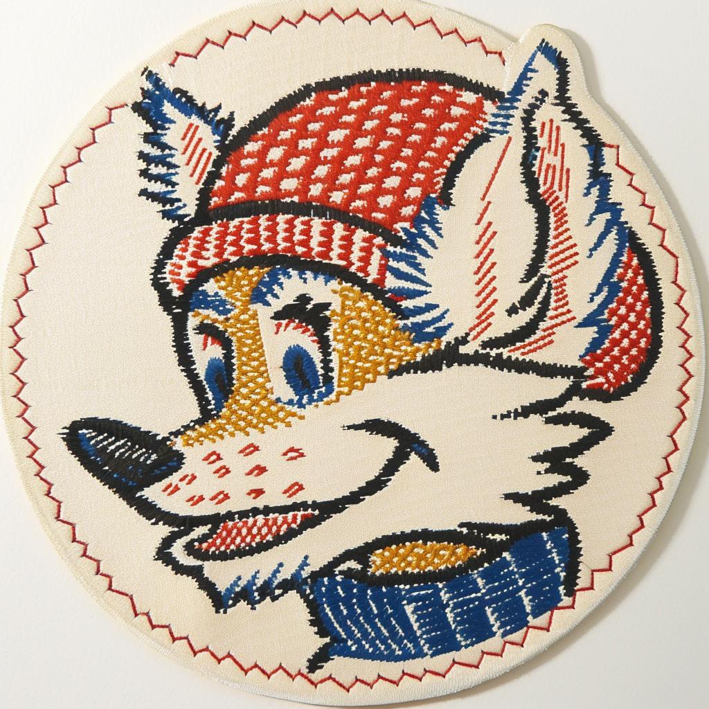 patch  streetwear  fox  chenille  hip-hop  stitch  aggressive  minimal  embroidered  cartoon 959621