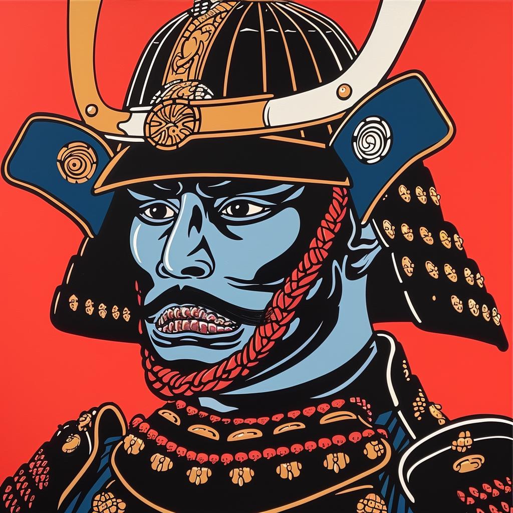 samurai  painting  red  tradition  warrior  Japanese  art  vibrant  cultural  hero 1023883