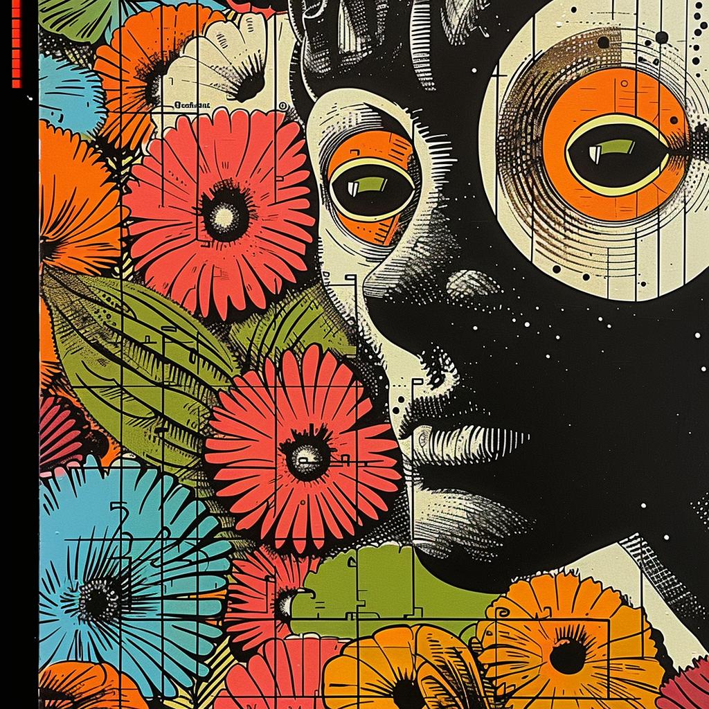 poster  woman  flowers  collage  graphic  abstract  art  design  colorful  artwork 950669