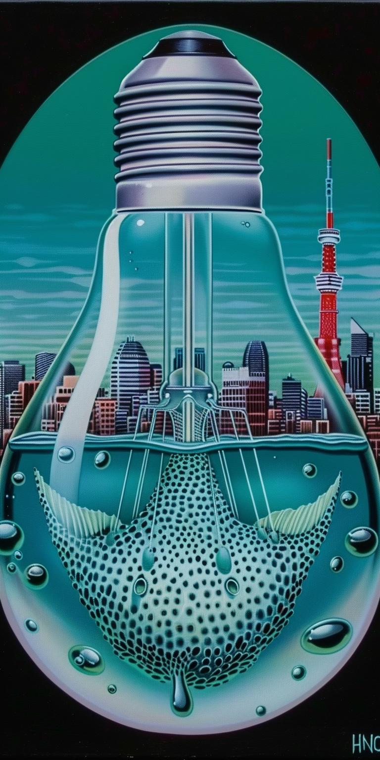 lightbulb  liquid  mermaid  swimming  city  background  colorful  artistic  conceptual  surreal 940589