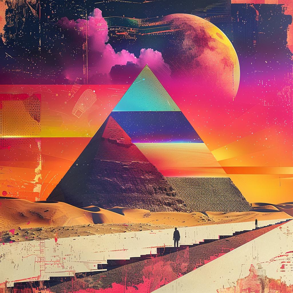 moon  pyramids  canvas  art  print  abstract  impressionism  graphic  design  symbolism 967912