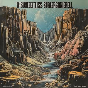 surreal  album  cover  shepherds  valley  abstract  hyper-realistic  screenprinting  symbolist  art 1078403