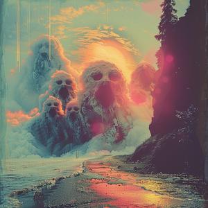 cover  art  chromolithography  album  sun  monster  vibrant  colorful  illustration  visual 1053320