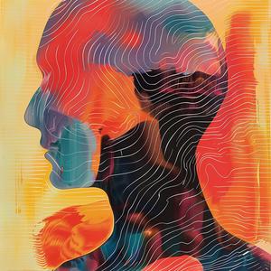 painting  person  head  colorful  background  surreal  blockprint  Guy Aroch  Etel Adnan  art 1062546