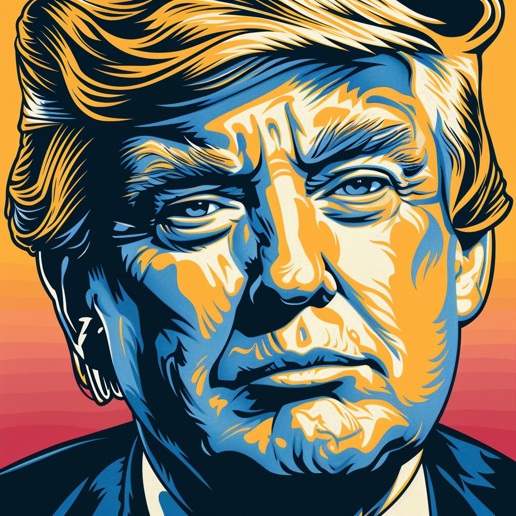 Trump  president  political  poster  portrait  illustration  controversial  bold  design  character 962362