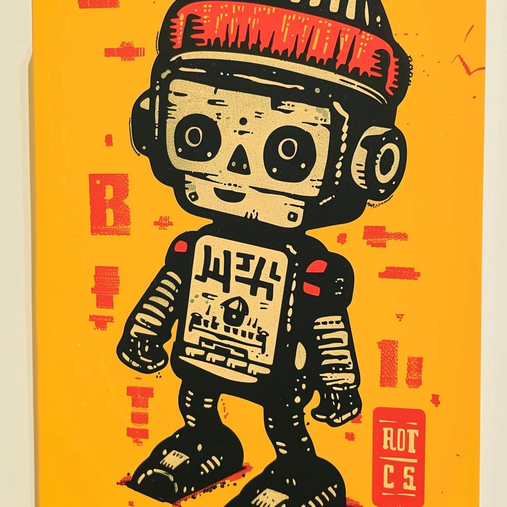 robot  knit  cap  aggressive  minimal  street  urban  design  poster  art 949496