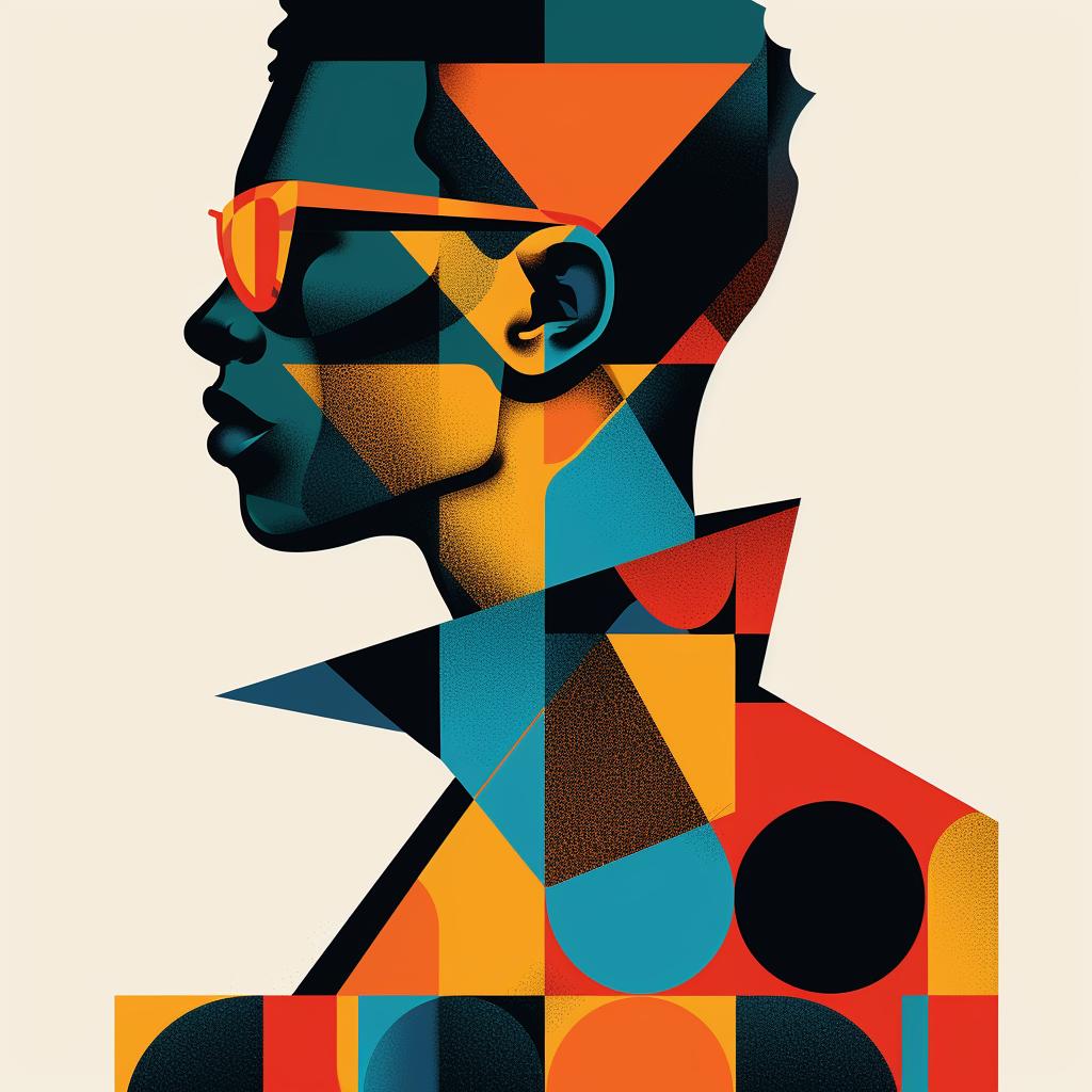 abstract  minimalist  portrait  geometric  elegance  colorful  stylish  modern  contrast  bold 929297