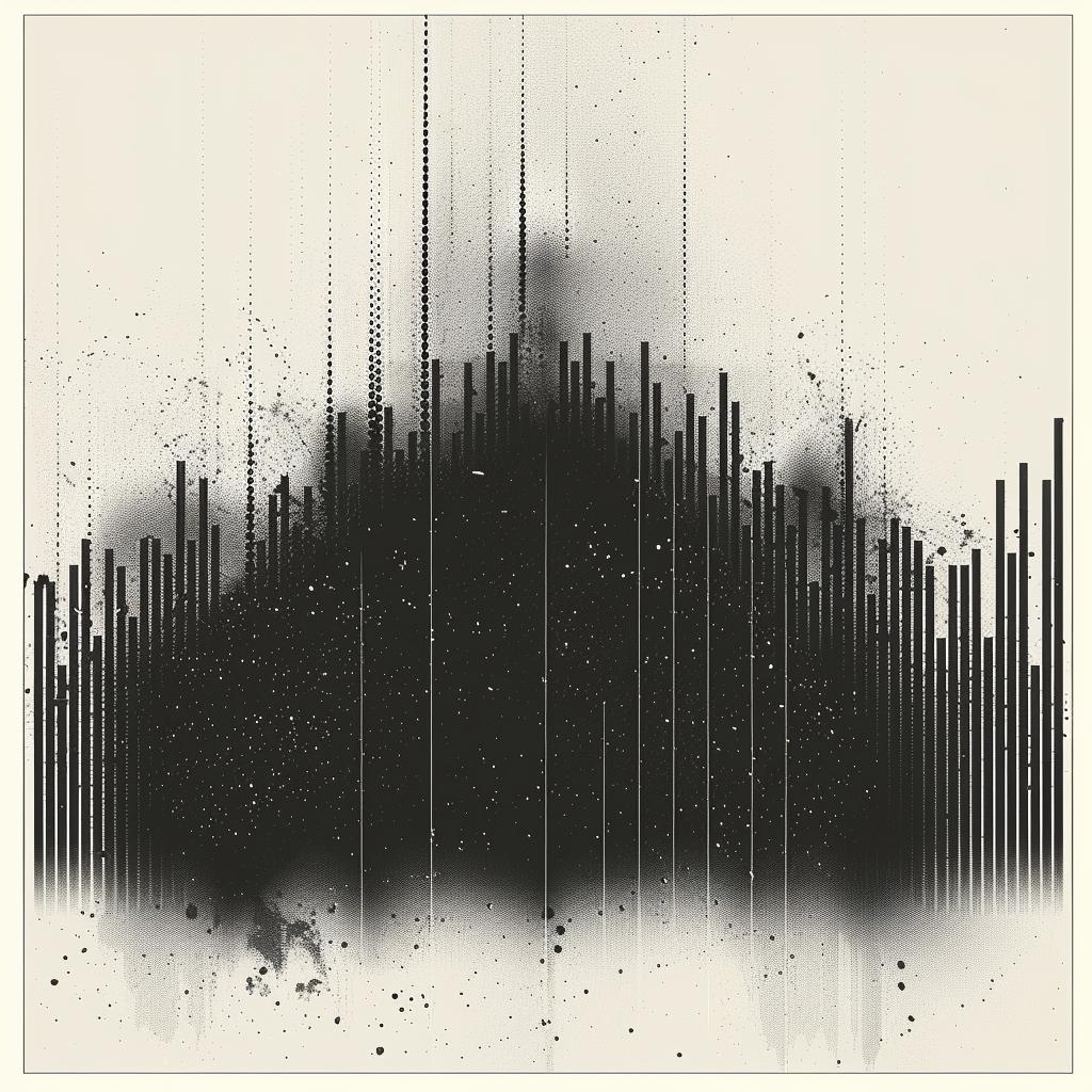 graphic  waveform  minimalism  black  white  duotone  film  poster  abstract  design 967495