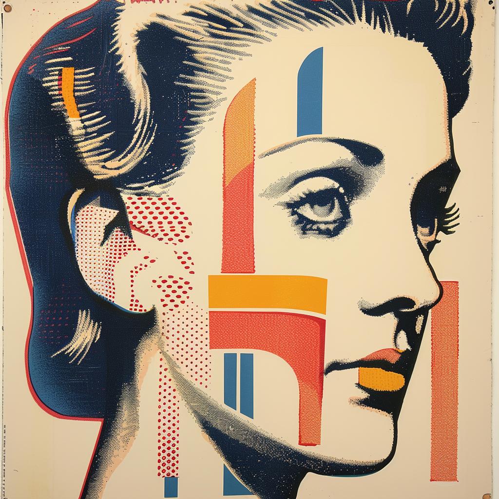 poster  woman  face  colorful  background  vibrant  artistic  collage  graphic  symbolic 963243
