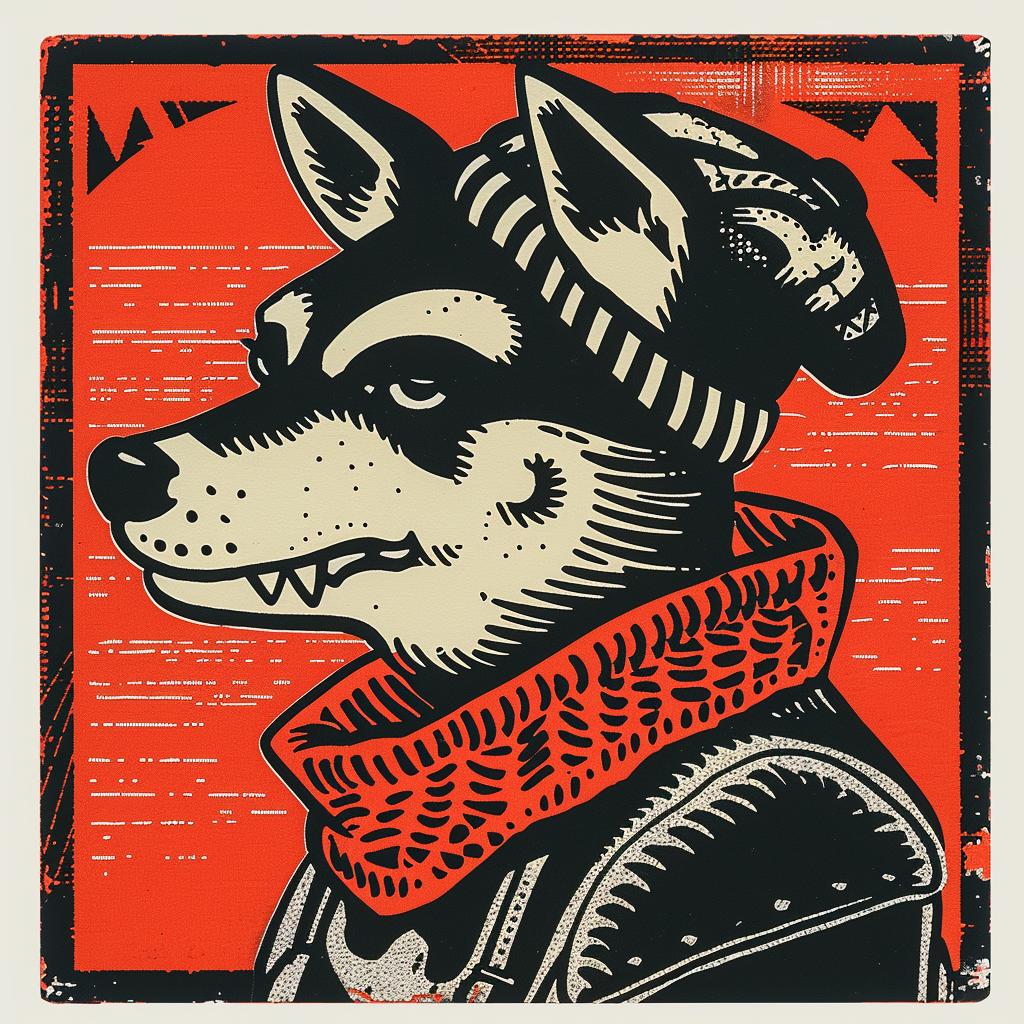 dog  hat  scarf  grunge  streetwise  minimal  poster  urban  animal  culture 957676