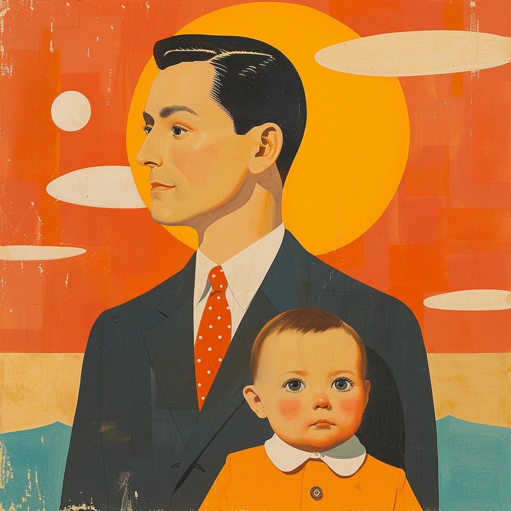 DADA  album cover  Joan Cornella  vibrant  bright colors  figure  sun  artistic  abstract  visual narrative 977680