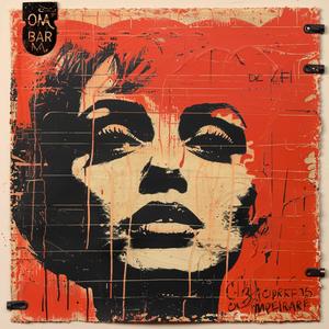 painting  woman  red  hair  face  encaustic  impasto  expression  artwork  stylized 1066394