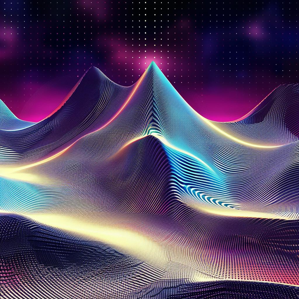 digital  art  mountains  landscape  purple  pink  sky  abstract  colorful  vivid 967215