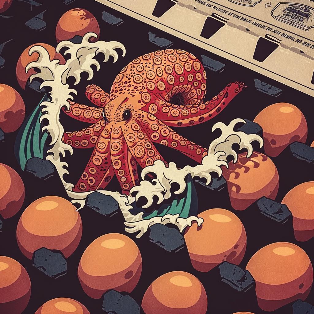 octopus  oranges  eggs  creature  close-up  weird  surreal  tentacles  fresh  vibrant 945945