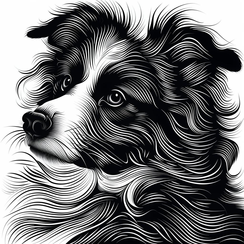Border  Collie  dog  black  white  longhair  canine  pet  animal  portrait 942776